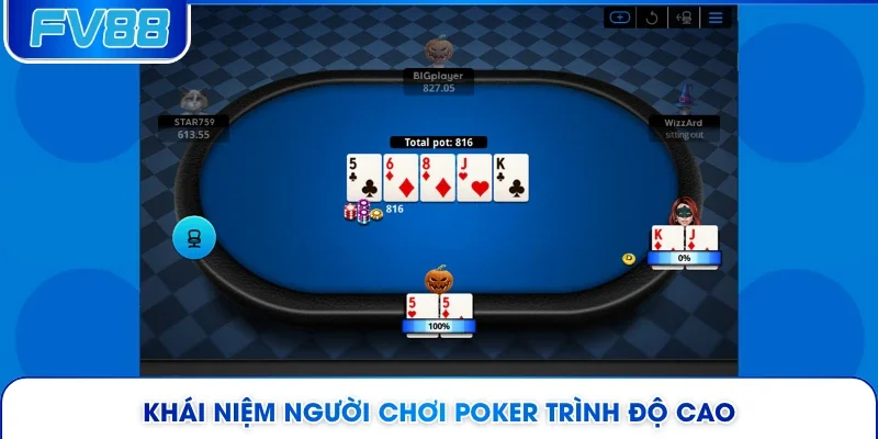 Khái niệm người chơi Poker trình độ cao 